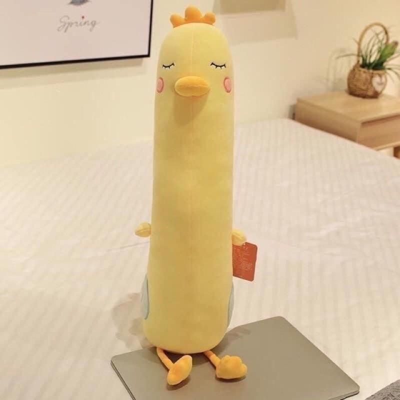 Gấu bông Gà Dài 70cm mẫu mới, Gà vàng dễ thương - Gà khổng lồ Quà TẶNG VIP cho bé