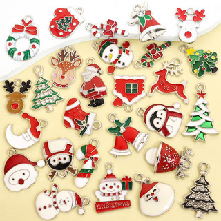 Phụ Kiện Trang Sức & Trang Trí Tiệc Chủ Đề Giáng Sinh - Ông Già Noel, Cây Thông, Người Tuyết, Tuần Lộc - Hợp Kim Dẻo Dài Cho DIY