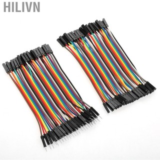 hilivn Bộ dây nhảy 10 cm đầy màu sắc 40pin M đến F cho Breadboard