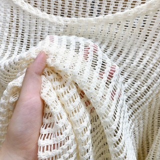 Áo Lưới Mỏng Bigsize Nữ Dáng Rộng Dài Tay Mặc Ngoài Phong Cách  Hàn Quốc Dễ Phối Đồ Hottrend 50-92kg- A317
