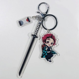 New Demon Slayer Kamado Tanjirou Kamado Nezuko Tomioka Giyuu Cartoon Anime Peripheral Backpack Pendant Creative Acrylic