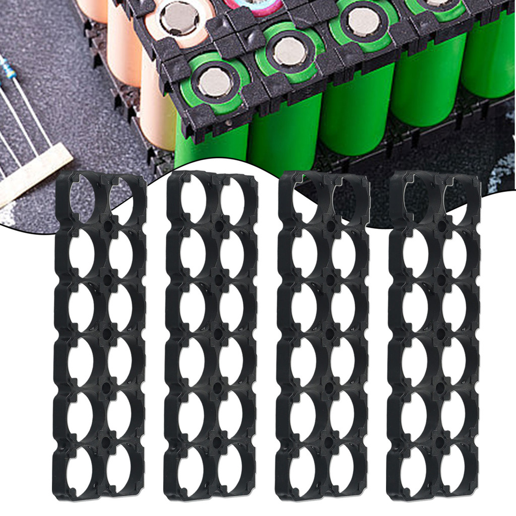 4 chiếc 21700 2x6 Giá đỡ pin Chân đế khung nhựa giữ pin Sản phẩm chất lượng cao