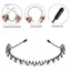 PNPIA- Kim Loại Chống Trơn Trượt Sóng Phong Cách Thể Thao Băng Đô Quấn Tóc Nam Nữ Unisex Tóc Thường Ngày Người Lớn Mũ Bé Trai Quà Tặng Thời Trang