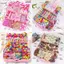 Kẹp tóc SAIA, Bộ phụ kiện tóc bằng nhựa bằng vải, Nơ đầy màu sắc Barrettes Kiểu tóc đuôi ngựa