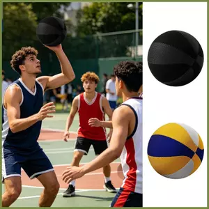 Bóng rổ Soundless Bóng thun 9,4 Inch có vòng Bóng rổ trong nhà dành cho người lớn Trò chơi tập luyện trong nhà ngoài trời kouvn