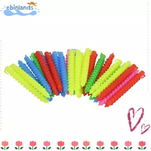 EBINLANDS 20 chiếc Thanh uốn tóc xoắn ốc, Con lăn tóc xoắn ốc bằng nhựa xoắn ốc rỗng bằng nhựa xoắn ốc, Dụng cụ tạo kiểu màu sắc hỗn hợp chuyên nghiệp Con lăn uốn tóc nhẹ Làm tóc