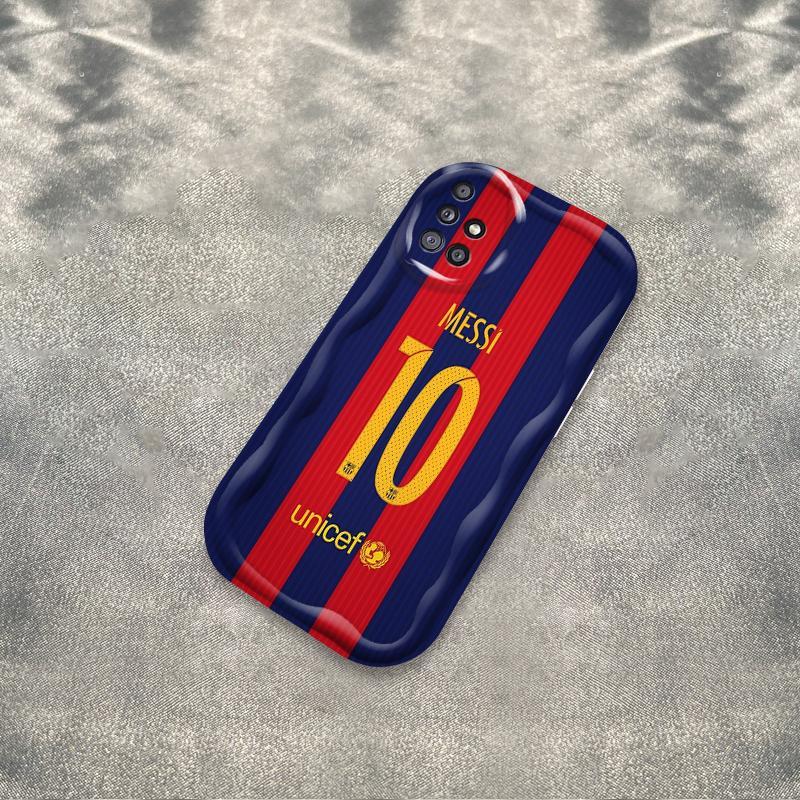 Ốp Silicon Hoạt Hình Cho Samsung A71 A51 A715F A515F A31 4G 3D Girls Vỏ Điện Thoại Mềm TPU NO.10 Bóng Đá World Cup Messi Ốp Lưng Chống Sốc
