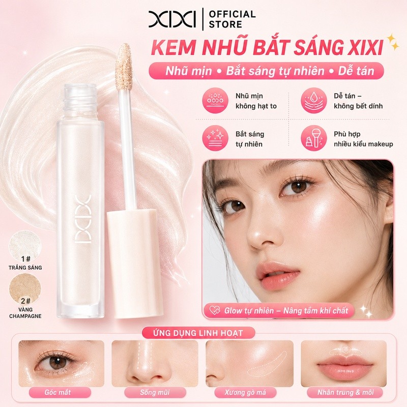 Xixi Kem Tạo Khối Dạng Lỏng, Chỉnh Sửa Ba Chiều, Mờ Tự Nhiên, Làm Sáng Bóng Mũi, Bóng Bên D741