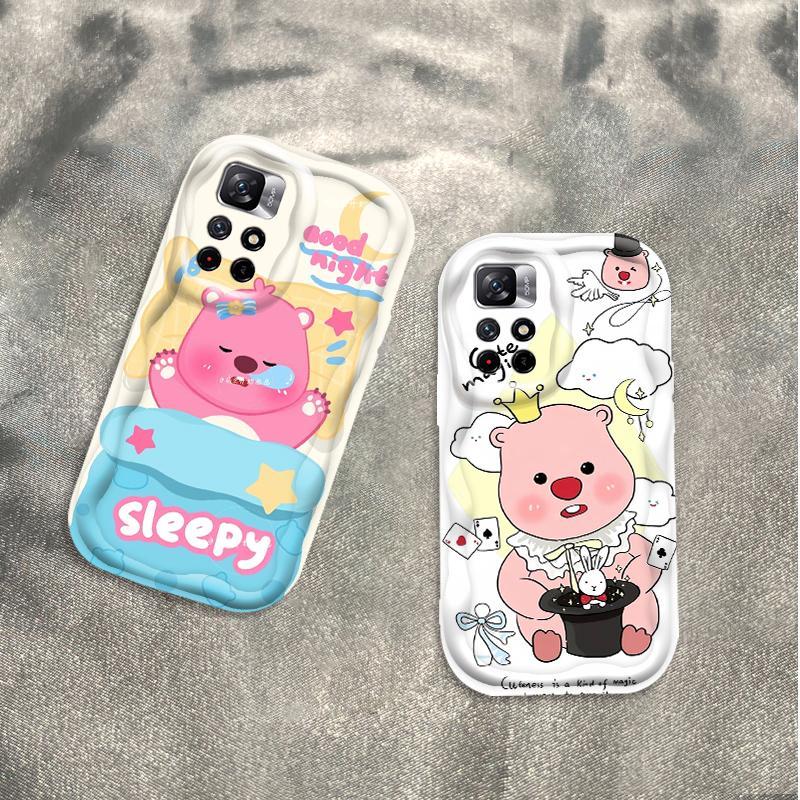 Vỏ Silicon Hoạt Hình Cho Redmi 10 Note 11 11S 12 Pro 4G 3D Phụ Kiện Vỏ Điện Thoại Mềm TPU Loopy Ốp Lưng Chống Sốc