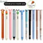 TUYỆT VỜI 6 Cái / bộ Bút Trung Tính, Dụng Cụ Viết Bộ Bút Xóa Đầu 0.7mm, Mực Xanh Chất Lượng Cao Hình Động Vật Sấy Nhanh Bút Ký Văn Phòng Trường Học