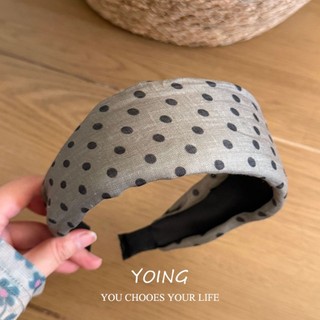 Yoing / Phong cách mới Phong cách Hàn Quốc Mũ đội đầu chấm bi tươi cao cấp phong cách Hàn Quốc
