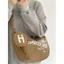Túi vải phong cách Preppy dành cho nữ Túi Tote phù hợp thời trang dành cho học sinh Túi đựng thông thường dung tích lớn