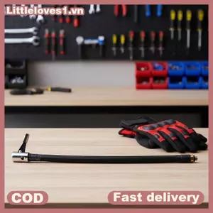 Littleloves1 Ống bơm hơi lốp ô tô 1m Bộ chuyển đổi ống nối dài Máy bơm không khí áp suất cao linh hoạt cho ô tô Xe đạp Động cơ lốp Công cụ VN