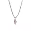 PNPIA- Pha Lê Charm Nelace Shine Full Zircon Lightning Nelace Dành Cho Nữ Đá Ra Dây Xích Hip Hop Dự Tiệc Phụ Kiện Trang Sức