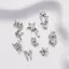 GHX 5 Cái / Pa Móng Tay Kim Cương Móng Tay Nghệ Thuật Trang Trí Vintage Pentagram Ngôi Sao Móng Tay Mũi Khoan Móng Tay Miếng Dán Móng Tay Trang Trí Trái Tim Làm Móng Tay Phụ Kiện VN