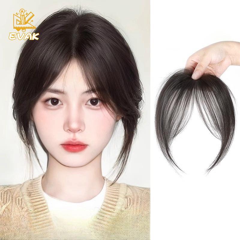 Alittlesetrtu Phần Giữa Kẹp Tổng Hợp Bangs Topper, Tóc Vô Hình Tự Nhiên Cho Nữ VN