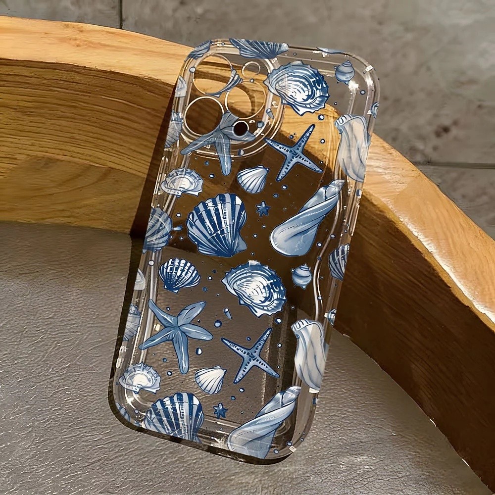 Ốp điện thoại cá mập biển Ocean Elements cá voi cho Motorola Moto Edge 50 Fusion G75 G14 G84 G34 G54 G05 G35 G52 G15 Ốp lưng silicon mềm Wave Point