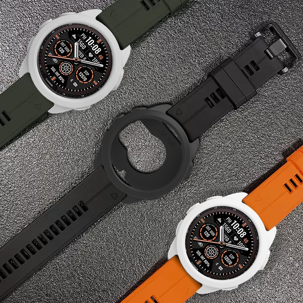 Ốp lưng + dây đeo silicon cho Garmin Forerunner 165 dây đeo thể thao mềm vỏ bảo vệ rỗng