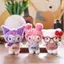 Sanrio Hello Kitty Plushie Kính Dễ Thương Mèo Con Sang Trọng Túi Búp Bê Quyến Rũ