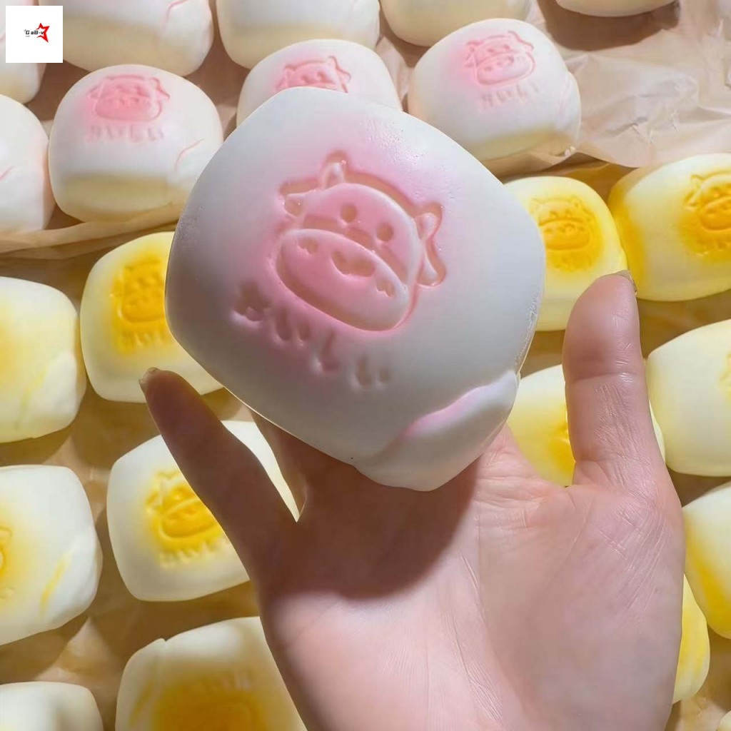 Mô hình bánh mì sữa PU phục hồi chậm Đồ chơi bóp- Đạo cụ giải nén mềm