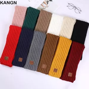 Ấm cổ KANGN, Khăn quàng cổ trẻ em ngoài trời mềm mại, Khăn dệt kim mùa đông ấm áp dễ thương cho bé trai bé gái