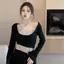 Bộ đồ nữ Hot Girl gợi cảm Thiết kế phong cách mới Niche Pure Desire Bộ đồ hai mảnh có dây đeo hai lớp ngắn