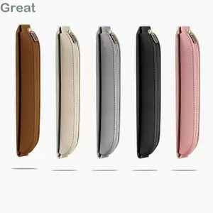 Kẹp bút TUYỆT VỜI, Túi đựng bút cầm tay có khóa đàn hồi, cuộc họp văn phòng Bút chì da Pu tiện lợi