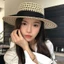 Mũ Rơm PYCOU, Mũ Chống Nắng Mùa Hè Vành Rộng Có Thể Điều Chỉnh, Ruy Băng Thông Thường Trang Trí Chống Tia UV Thanh Lịch Flat Top Mũ Dành Cho Nữ