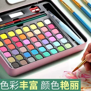 Bộ Sơn Màu Nước Chắc Chắn Trọn Bộ 36 Màu 48 Màu Sơn Gouache Học Sinh Nghệ Thuật Di Động Dụng Cụ Tranh Chuyên Nghiệp MQUB
