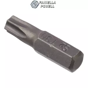FANIELLAPOWELL 1 Mũi Torx, Mũi điều khiển vít dài 25mm bằng thép hợp kim S2, Dụng cụ cầm tay T6-T40 1 / 4 Inch Chuôi lục giác Bộ tuốc nơ vít đầu sao 6 điểm