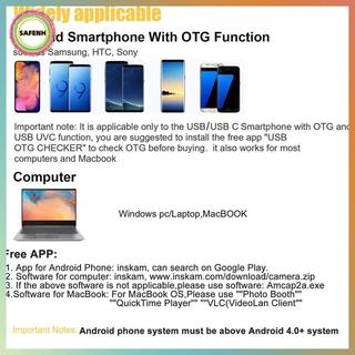 Camera nội soi Android SAFENH 5.5mm, Kính tiềm vọng Micro USB / Type-C 3 trong 1, Chống nước VN