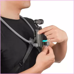 Thong 180°Giá đỡ ngực có thể điều chỉnh nghiêng cho Pocket 4 3 gắn cổ máy ảnh cho Vlog