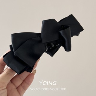 Yoing / Phong Cách Hàn Quốc Cao Cấp Tinh Tế Nơ Lớn Chuối Kẹp Phụ Kiện Tóc