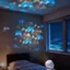 Đèn ngủ LED Giáng sinh GILL, Đèn chiếu xoay đại dương dưới nước hình bông tuyết, Đèn khí quyển có thể điều chỉnh độ sáng bằng USB sáng tạo để trang trí Giáng sinh