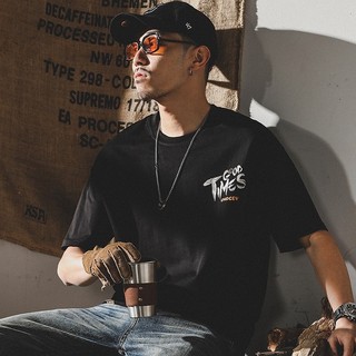 COD (Giao hàng trong 24 giờ) Áo Phông Nam Street Style Cotton Thoáng Khí Tay Ngắn #5254