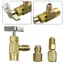 ADAPTERS 1 / 2\ "ACME LH 1 / 4\" SAE 3 Cái / bộ Phù Hợp Cho Phụ Kiện R12 R134a Thương Hiệu Mới"