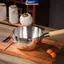 MAKY Phong Cách Nhật Bản Nồi Sữa Inox Tay Cầm Bằng Gỗ Chống Sti Saucepan Để Ấm Cà Phê Nấu Ăn Nhà Bếp Sử Dụng VN