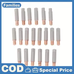 2 Cái / bộ 15AK Hàn Tiếp Xúc Đầu Lớp Phủ Mới Bảo Vệ 25mm M6 Đầu Phun Khí 0.8mm-1mm MIG Hàn Torche Bộ Phận Dụng Cụ Hàn