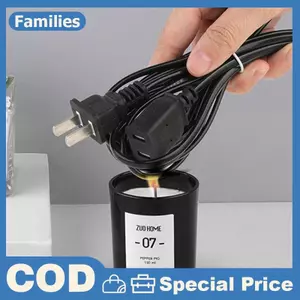 Dây nguồn AC Dây màu đỏ trắng có nút công tắc BẬT / TẮT Dây cáp cắm hai chân Cáp nối dài Dây chuyển đổi