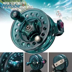 Máy câu cá Mini bánh trước METUBE có cần câu ruồi lực giải phóng