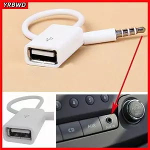 YRBWD Car Aux sang USB, Cáp âm thanh ô tô Phụ kiện ô tô Cáp chuyển đổi, Cáp chuyển đổi USB di động Bộ chuyển đổi USB sang 3,5 mm