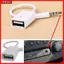 YRBWD Car Aux sang USB, Cáp âm thanh ô tô Phụ kiện ô tô Cáp chuyển đổi, Cáp chuyển đổi USB di động Bộ chuyển đổi USB sang 3,5 mm