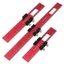 Gỗ Đánh Dấu Thước Anodized Góc Đỏ Đánh Dấu Thước Dụng Cụ Cầm Tay Dễ Đọc Lâu Dài Cho DIYers