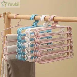 Móc treo quần YUUKII Giá treo quần áo đa chức năng di động nhiều lớp