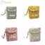 Túi đựng khăn ăn vệ sinh YUUKII, Túi trang điểm son môi Cotton phong cách mục vụ, Túi xách công suất lớn hoa thời trang dành cho nữ bé gái