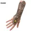 KUZHEN Gothic Steampunk Ren Cuff Găng Tay Không Ngón Tay Ấm Cánh Tay Vòng Tay Vàng HOT