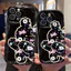 Ốp Lưng Cho Redmi Note 14 13 12 11 10 8 13T 14T 15T Pro A5 A3 A2 A1 14C 13C 12C 11A 10C 9A 9C Poco C75 C65 C61 C55 C31 Kem Sóng Cong Cạnh Họa Tiết Hoa Thỏ NYK482