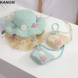 Mũ chống nắng KANGN Girls, Mũ chống nắng nhiều màu dễ thương cho trẻ em, Mũ ngư dân thời trang 2-8 tuổi đi biển