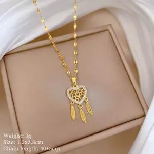 Bắt Lưới Tình Yêu Tua Rua Lông Vòng Cổ Thời Trang Phù Hợp Với Ánh Sáng Sang Trọng Niche Thiết Kế Cao Cấp Sang Trọng Xương Đòn Dây Chuyền 6.23