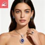 Bộ vòng cổ zircon chống phai màu phong cách tiệc cao cấp nhiều màu